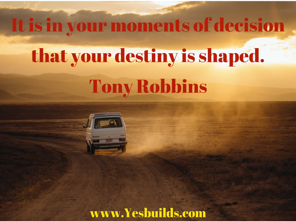 YOUR DESTINY IS WAITING ON YOU - YES Builds Coaching & Consulting